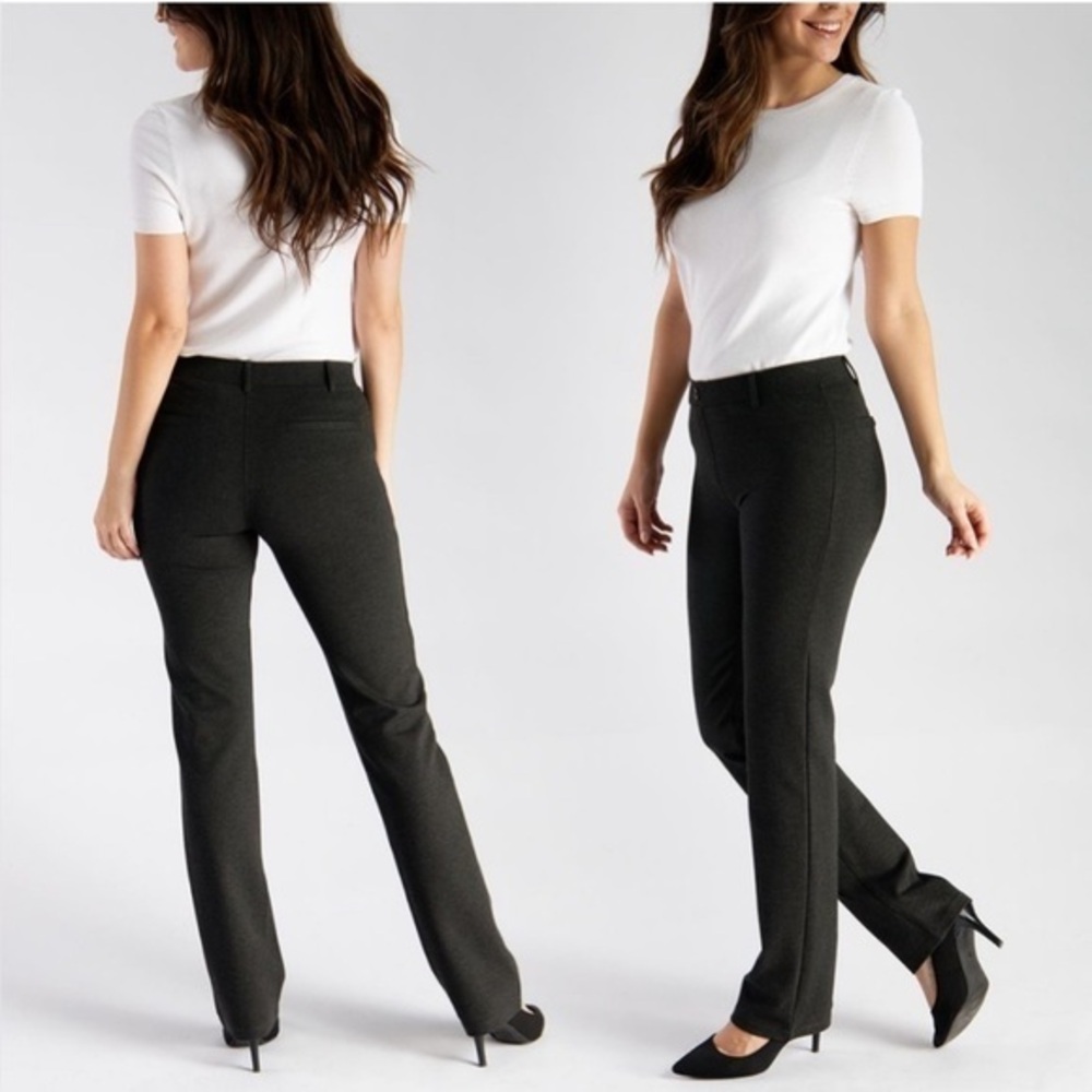 Betabrand Straight-Leg Classic Dress Pant Yoga Pant